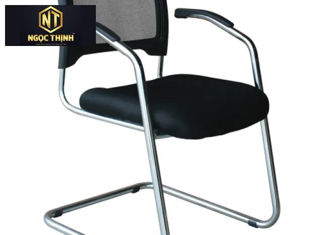 Ghế họp khung thép mạ, khung tựa nhựa bọc vải lưới GL407